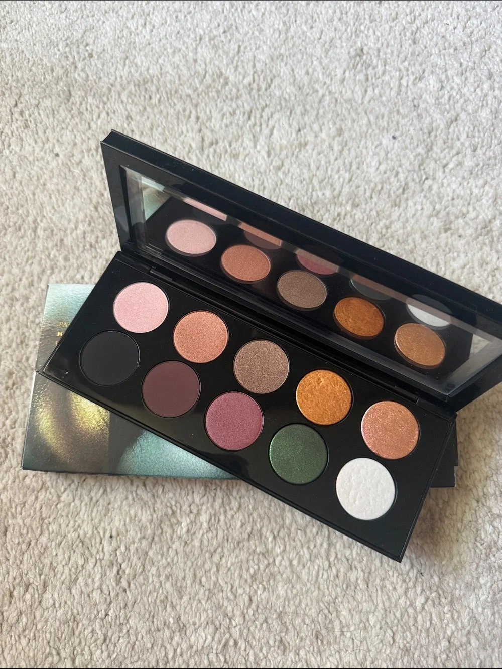 Pat McGrath Luxe Eyeshadow Palette — Pink, Gold, Green, White, Black